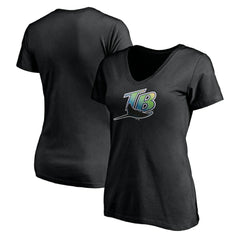Tampa Bay Rays Women's Core Wahconah V-Neck T-Shirt - MLB T-shirts