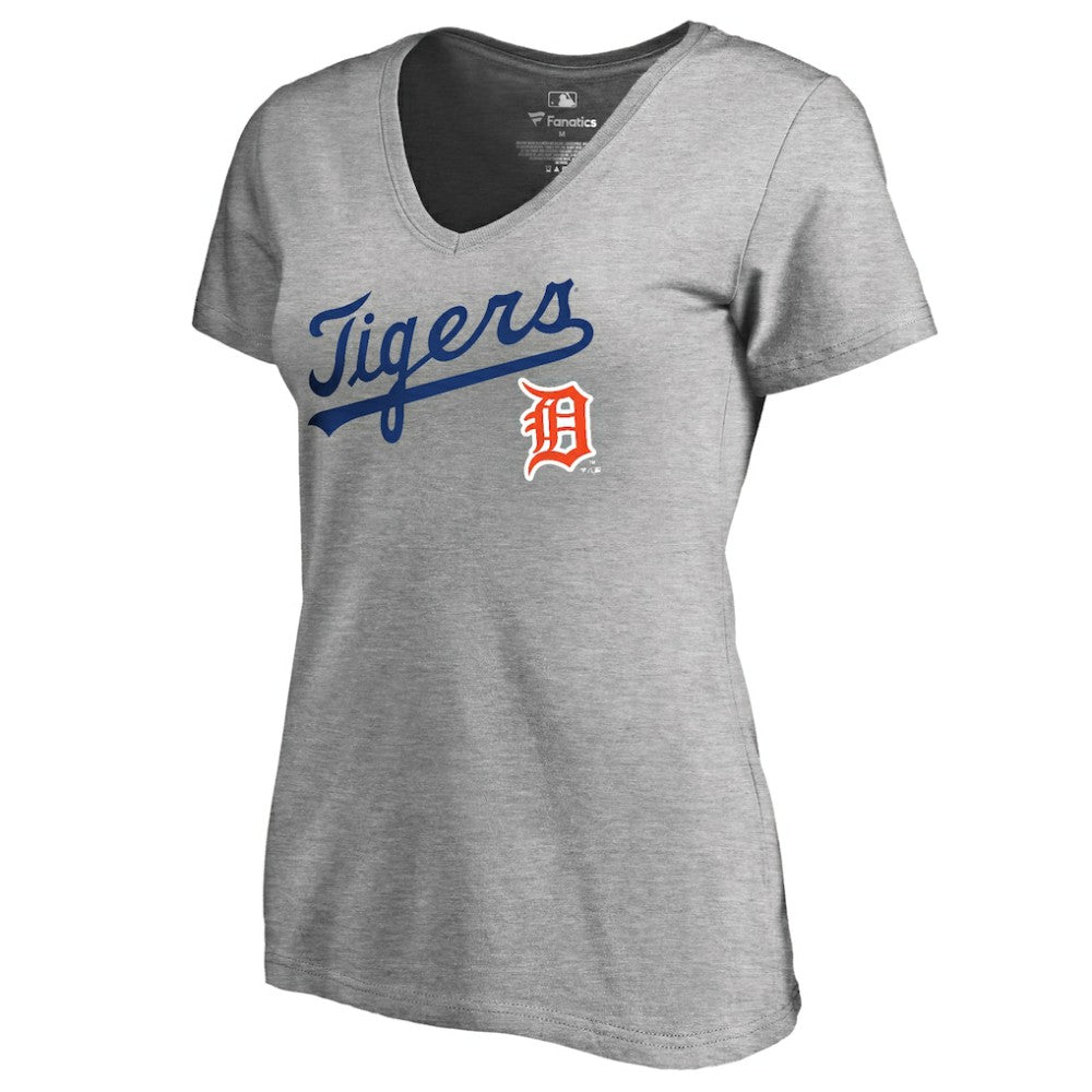 Detroit Tigers Women's Core Wahconah V-Neck T-Shirt - MLB T-shirts