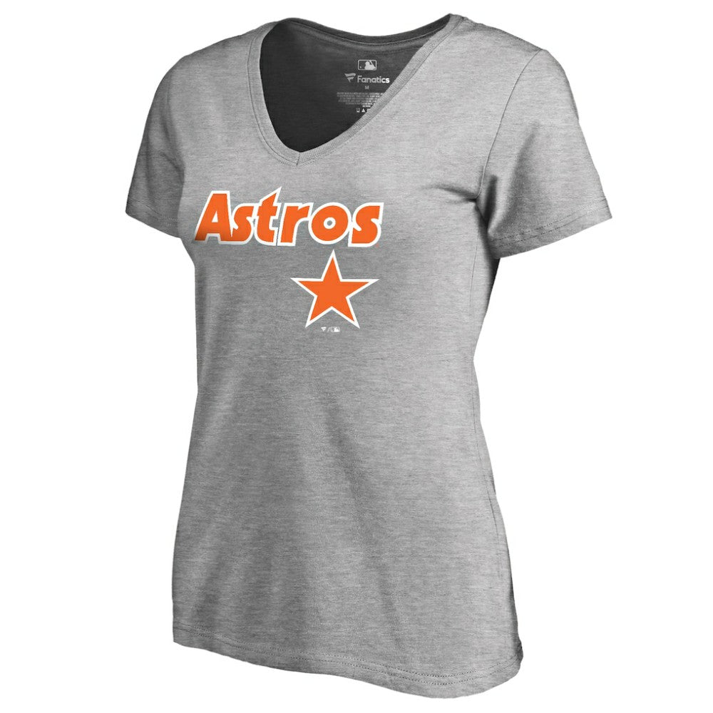 Houston Astros Women's Core Wahconah V-Neck T-Shirt - MLB T-shirts