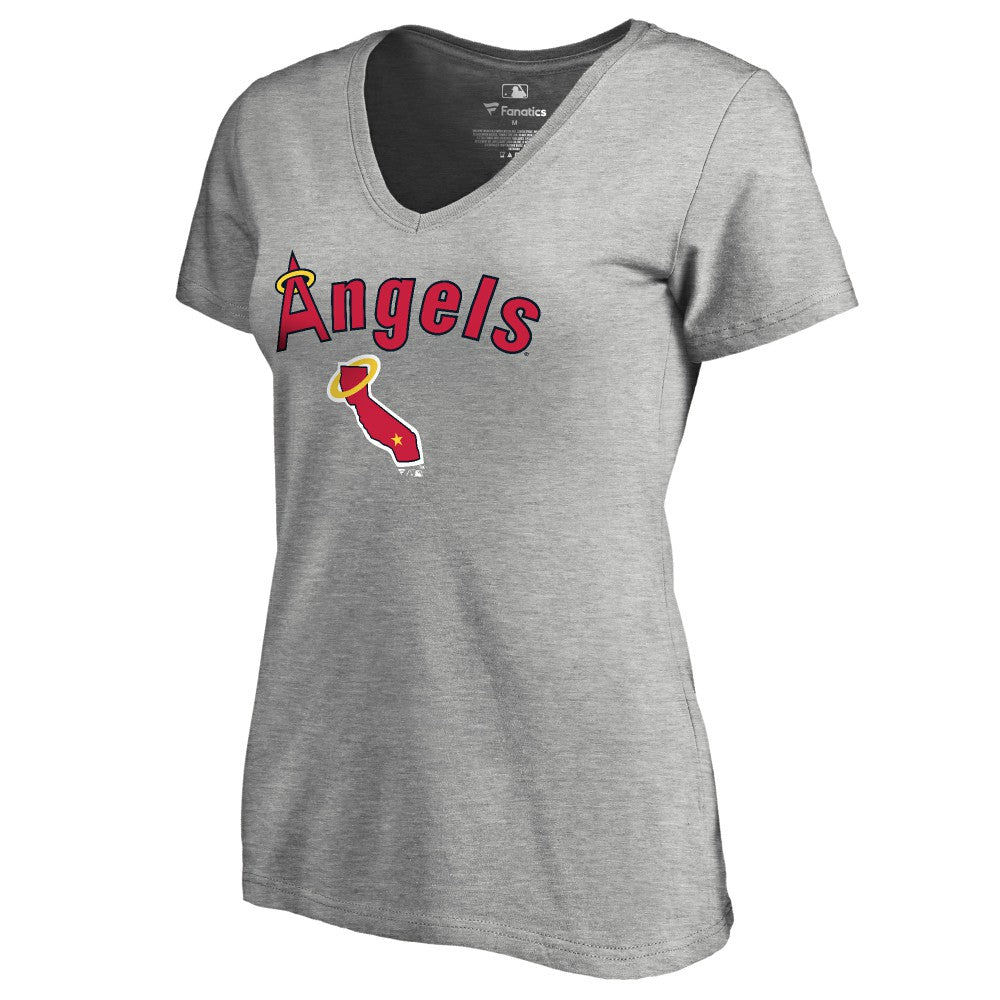 Los Angeles Angels Women's Core Wahconah V-Neck T-Shirt - MLB T-shirts