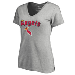 Los Angeles Angels Women's Core Wahconah V-Neck T-Shirt - MLB T-shirts