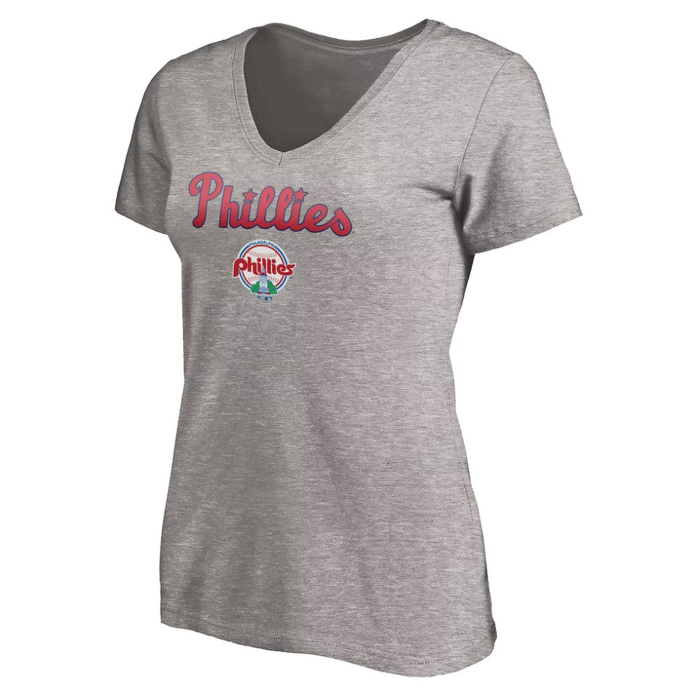 Philadelphia Phillies Women's Core Wahconah V-Neck T-Shirt - MLB T-shirts