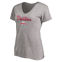 Philadelphia Phillies Women's Core Wahconah V-Neck T-Shirt - MLB T-shirts