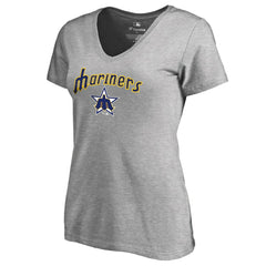 Seattle Mariners Women's Core Wahconah V-Neck T-Shirt - MLB T-shirts