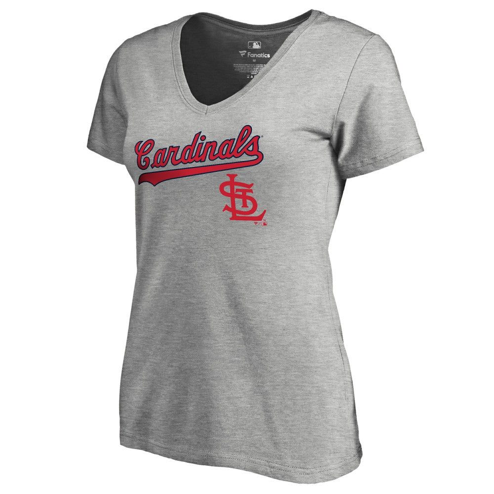 St. Louis Cardinals Women's Core Wahconah V-Neck T-Shirt - MLB T-shirts