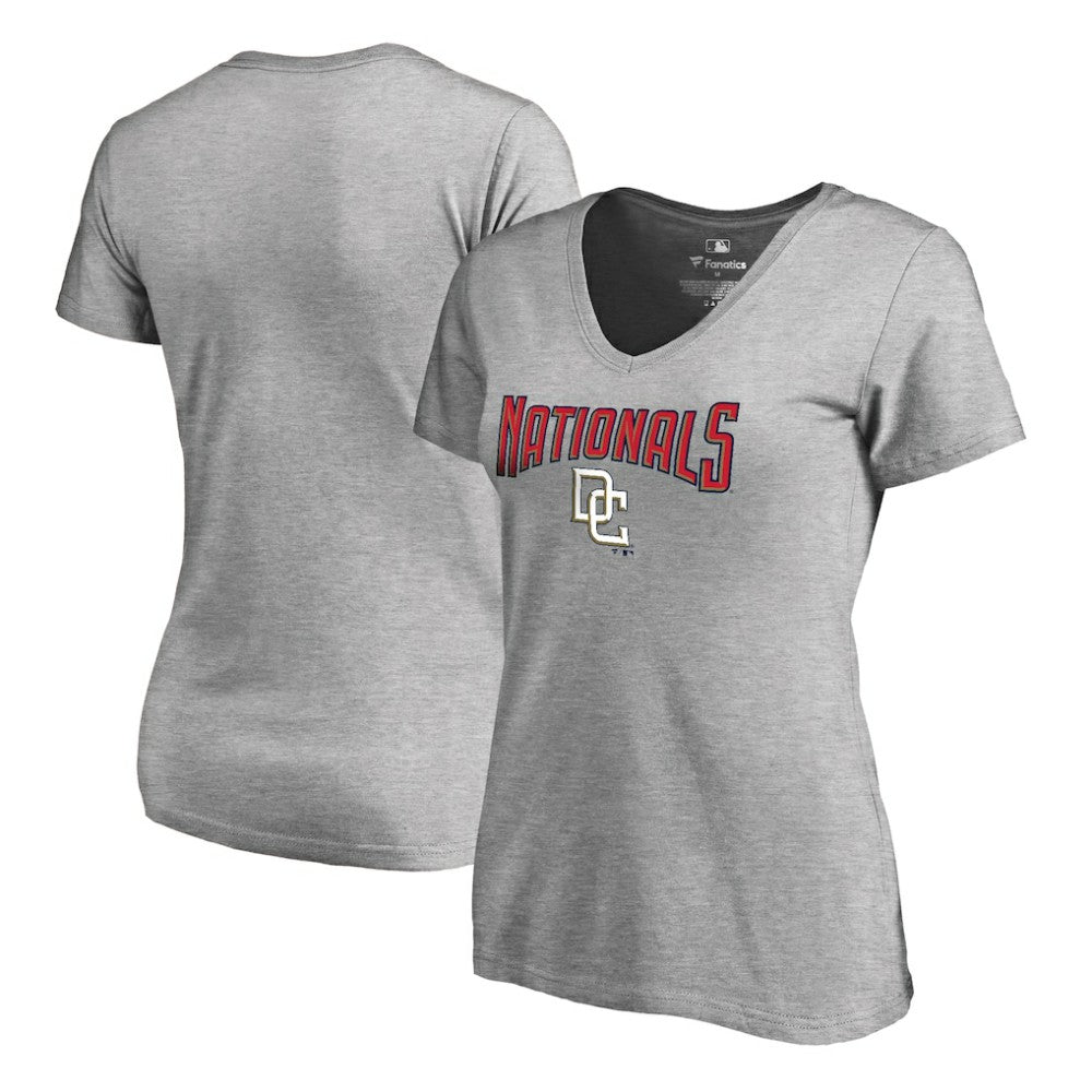 Washington Nationals Women's Core Wahconah V-Neck T-Shirt - MLB T-shirts