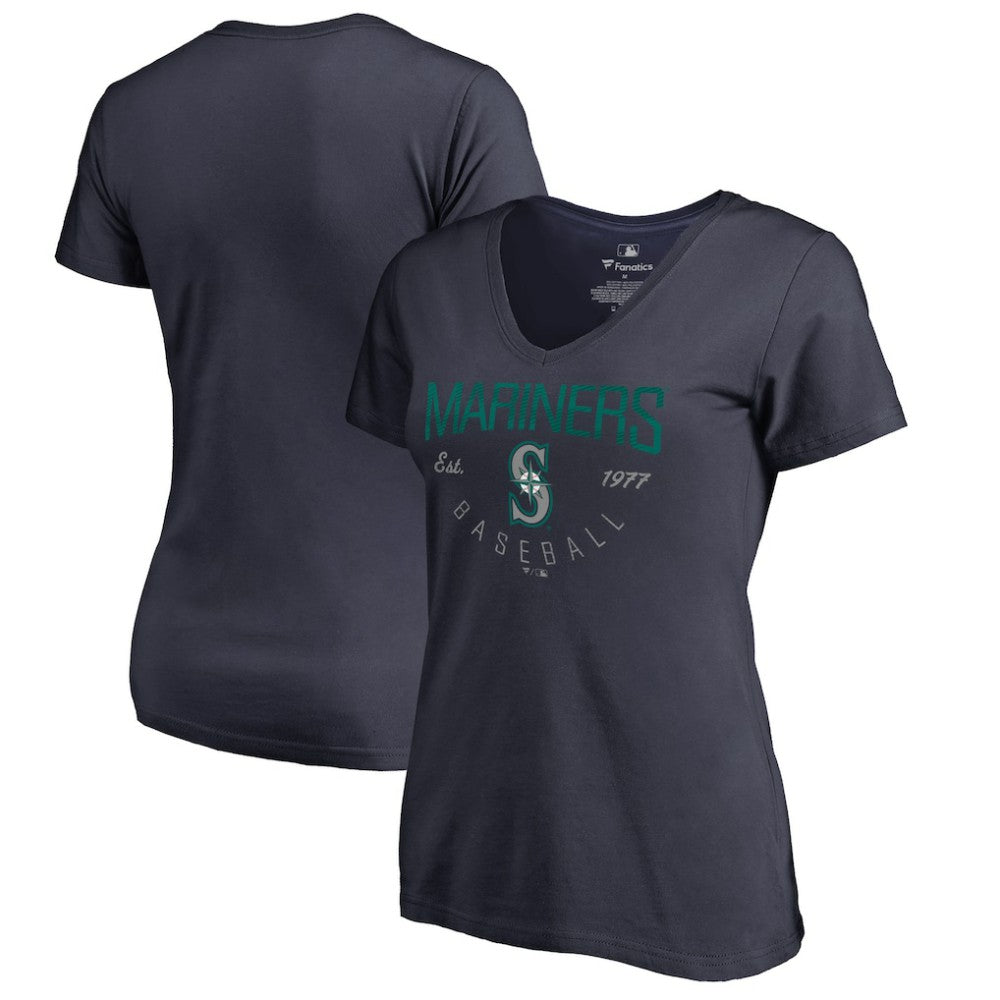 Seattle Mariners Women's Live For It V-Neck T-Shirt - MLB T-shirts