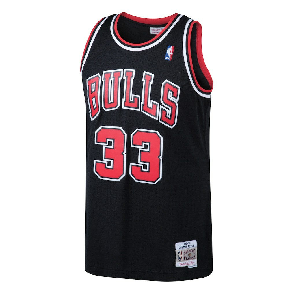 Black Scottie Pippen Chicago Bulls 1997/98 Hardwood Classics Swingman Jersey sale | NBA