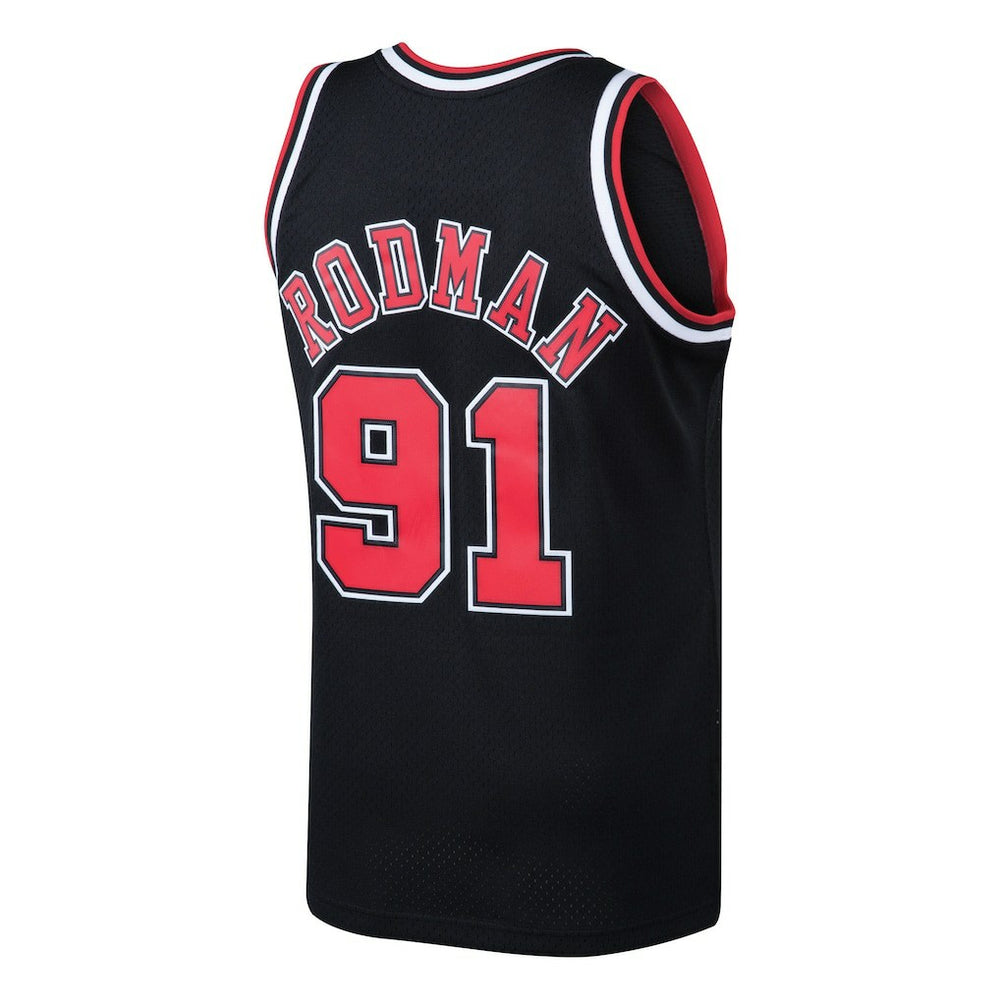 Black Dennis Rodman Chicago Bulls 1997/98 Hardwood Classics Swingman Jersey sale | NBA