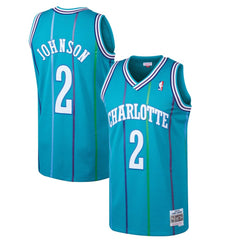 Teal Larry Johnson Charlotte Hornets 1992/93 Hardwood Classics Swingman Jersey | NBA