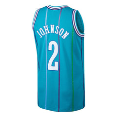 Teal Larry Johnson Charlotte Hornets 1992/93 Hardwood Classics Swingman Jersey | NBA