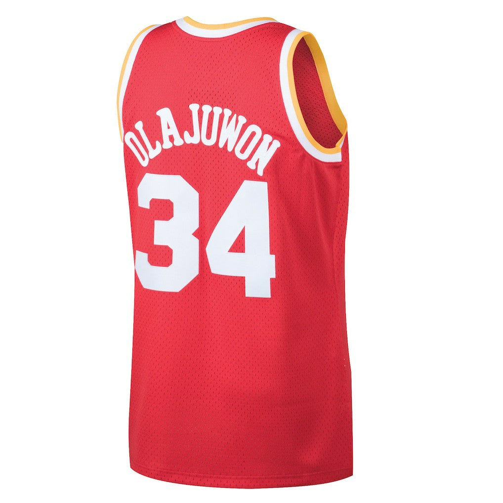Red Hakeem Olajuwon Houston Rockets 1993/94 Hardwood Classics Swingman Jersey | NBA