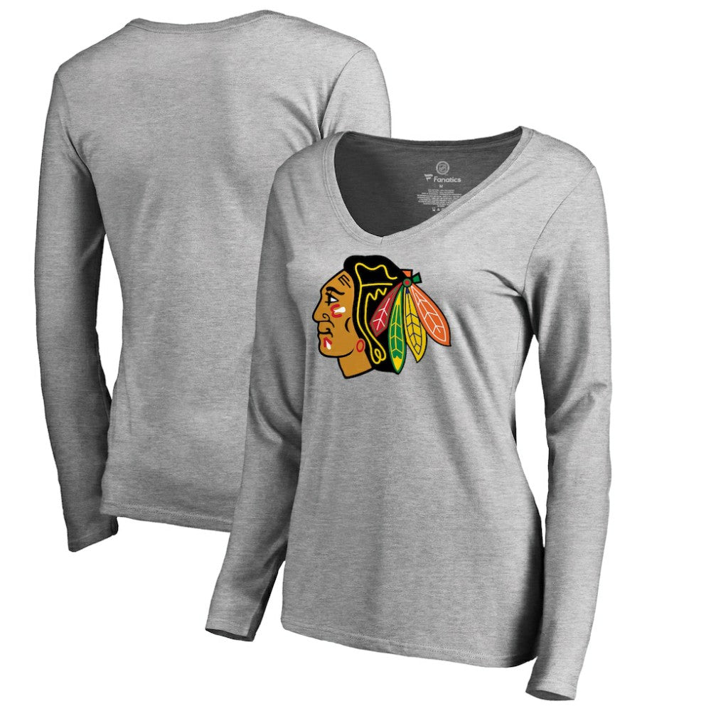 Chicago Blackhawks Women's Primary Logo Long Sleeve T-Shirt -  NHL T-shirts