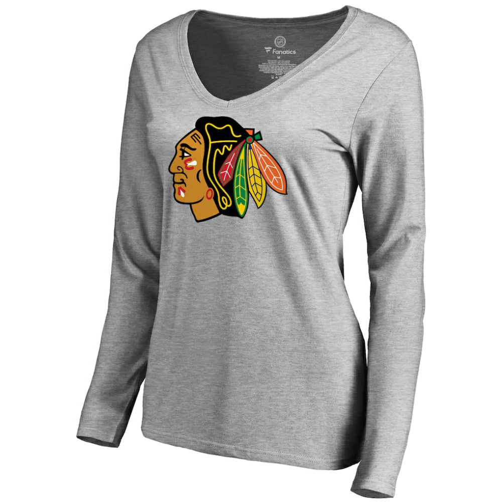 Chicago Blackhawks Women's Primary Logo Long Sleeve T-Shirt -  NHL T-shirts