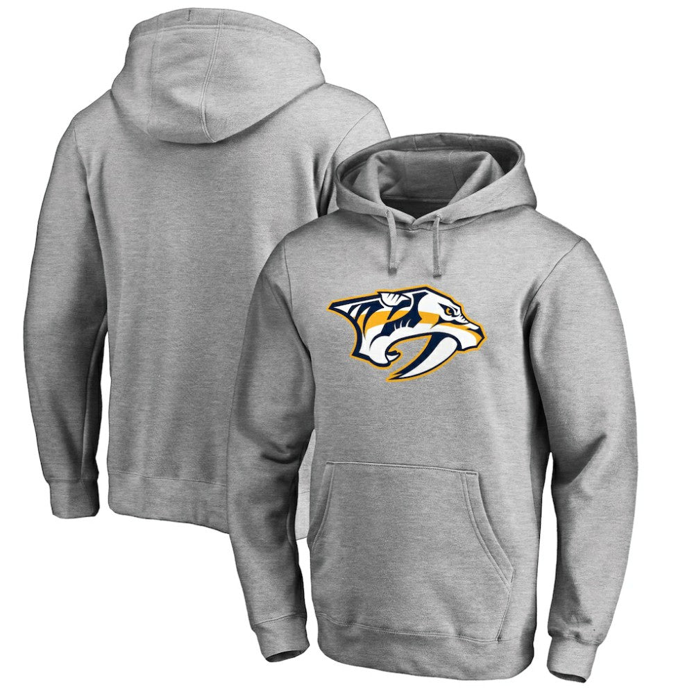 Nashville Predators Primary Team Logo Fleece Fitted Pullover Hoodie -  NHL Hoodies