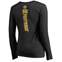 David Pastrnak Boston Bruins Women's Backer V-Neck Long Sleeve T-Shirt -  NHL T-shirts