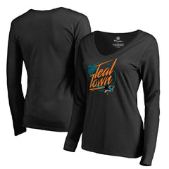 San Jose Sharks Women's Hometown Collection City of Teal Long Sleeve T-Shirt -  NHL T-shirts
