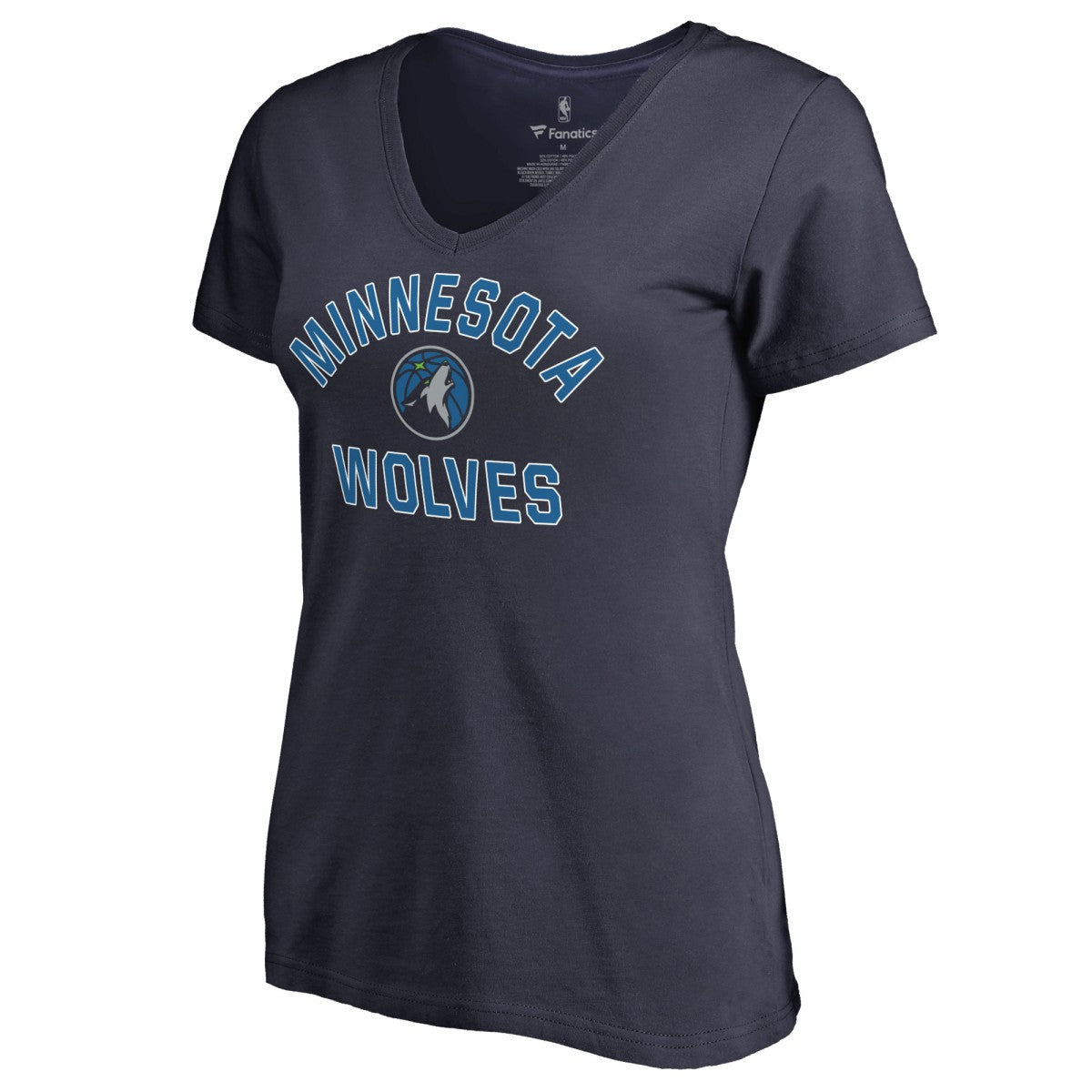 Navy Minnesota Timberwolves Women's Overtime V-Neck T-Shirt | NBA