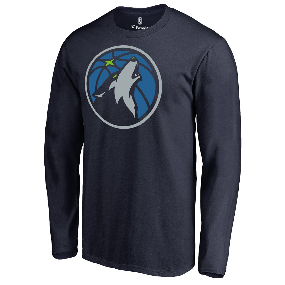 Navy Minnesota Timberwolves Primary Logo 2 Long Sleeve T-Shirt | NBA