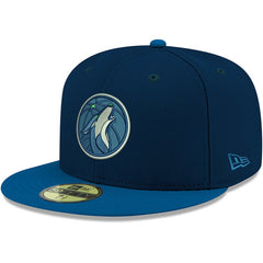 Navy Minnesota Timberwolves Team Color 2Tone 59FIFTY Fitted Hat | NBA