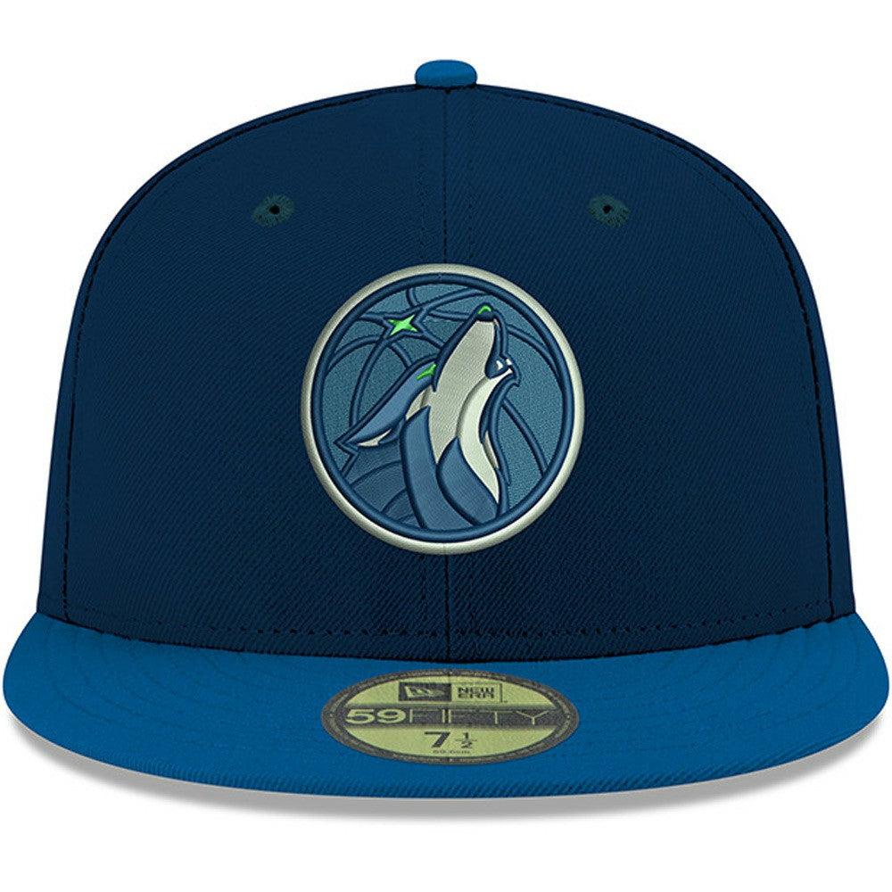 Navy Minnesota Timberwolves Team Color 2Tone 59FIFTY Fitted Hat | NBA
