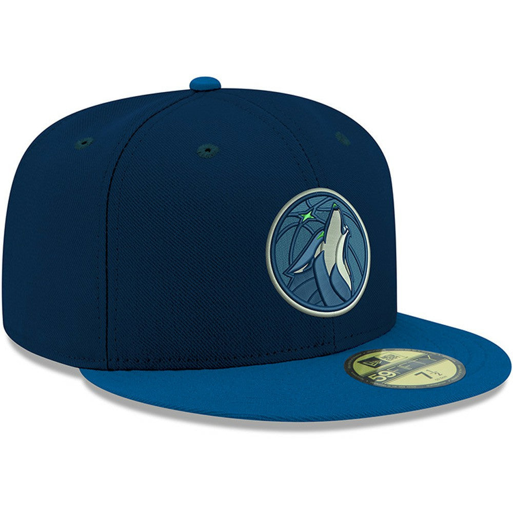 Navy Minnesota Timberwolves Team Color 2Tone 59FIFTY Fitted Hat | NBA