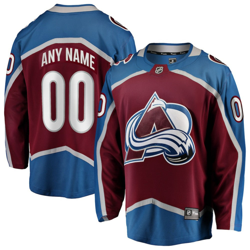 Colorado Avalanche Fanatics Home Breakaway Custom Jersey -  NHL Jerseys