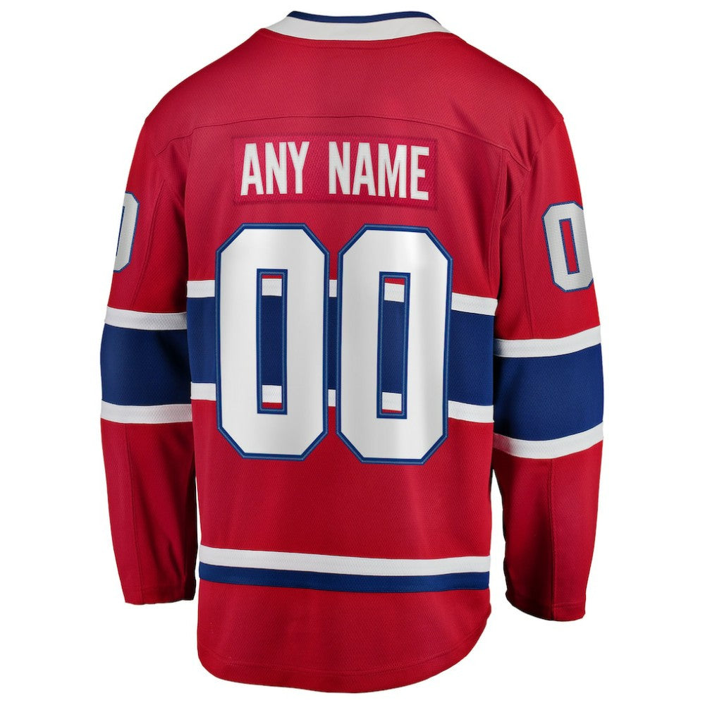 Montreal Canadiens Fanatics Home Breakaway Custom Jersey -  NHL Jerseys