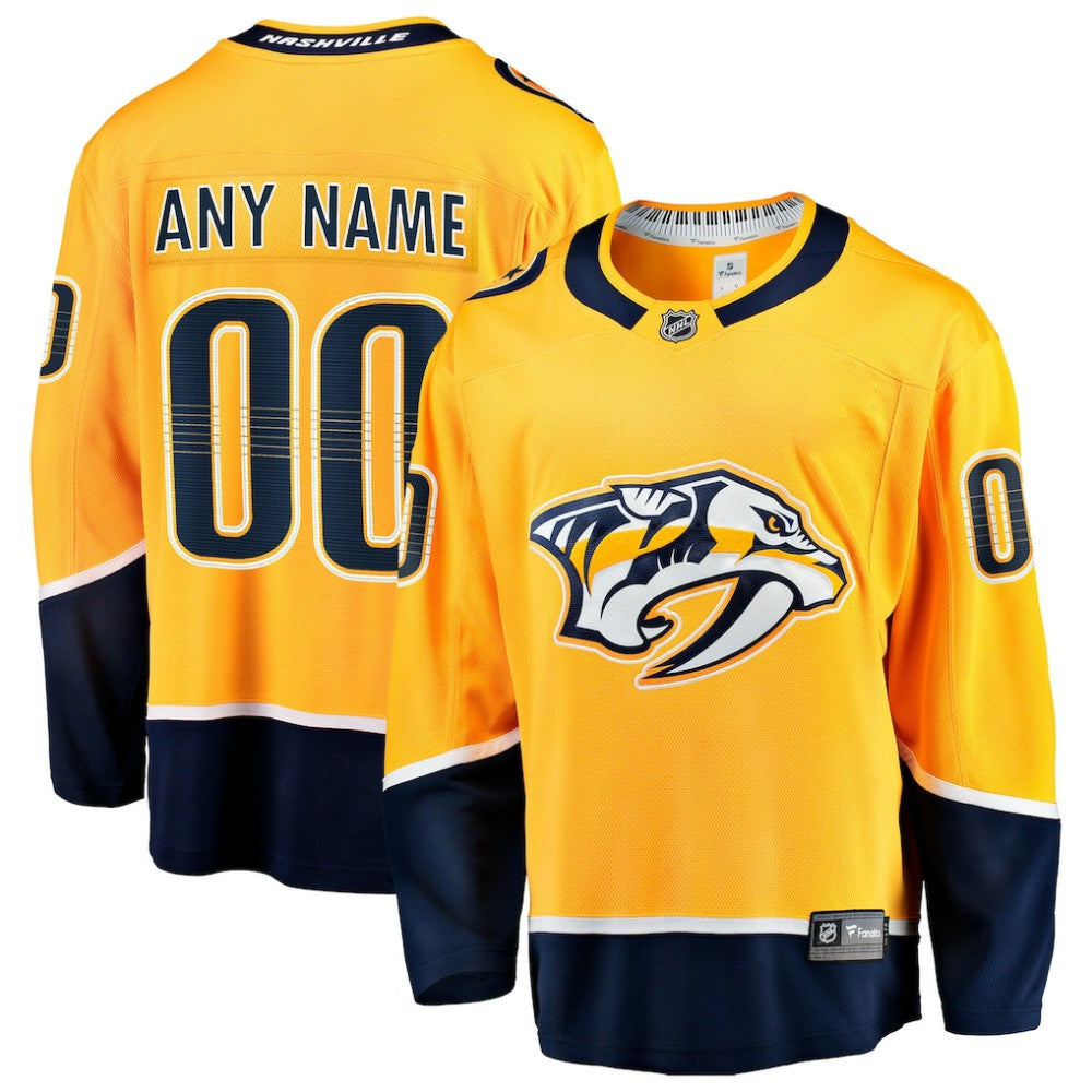 Nashville Predators Fanatics Home Breakaway Custom Jersey -  NHL Jerseys