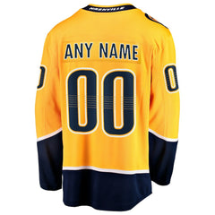 Nashville Predators Fanatics Home Breakaway Custom Jersey -  NHL Jerseys