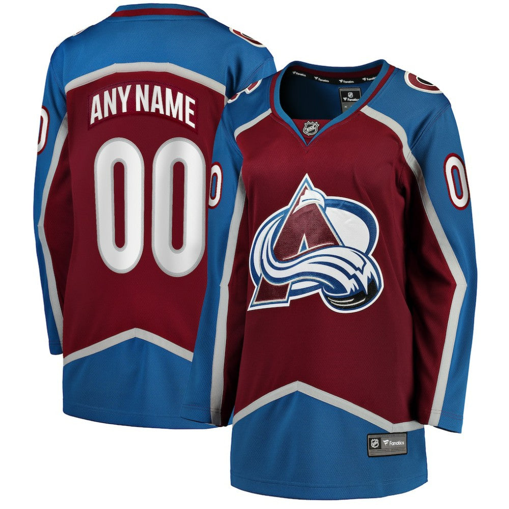 Colorado Avalanche Fanatics Women's Home Breakaway Custom Jersey -  NHL Jerseys