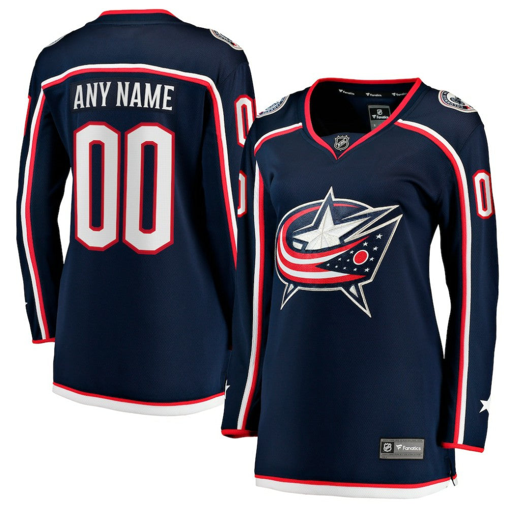 Columbus Blue Jackets Fanatics Women's Home Breakaway Custom Jersey -  NHL Jerseys