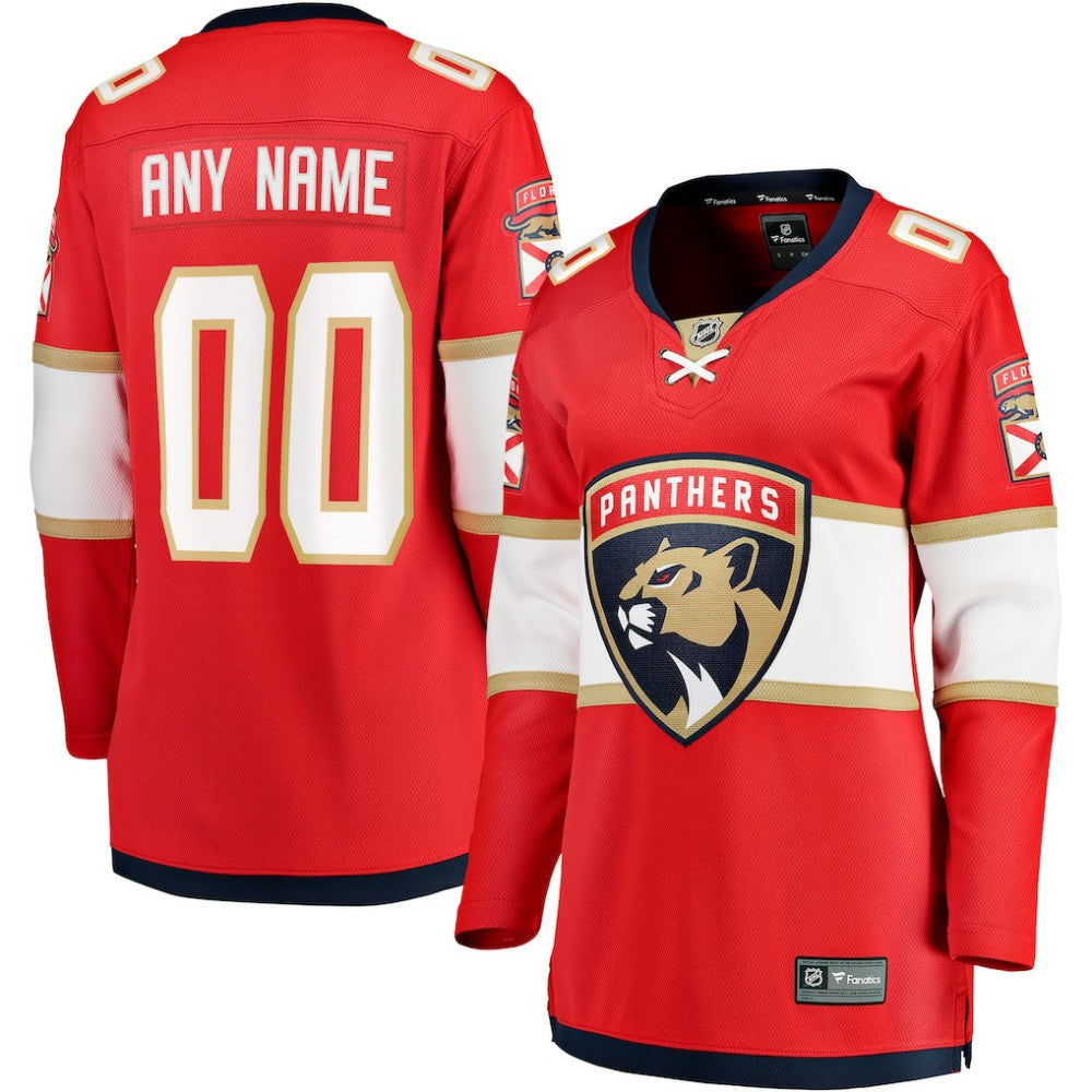 Florida Panthers Fanatics Women's Home Breakaway Custom Jersey -  NHL Jerseys