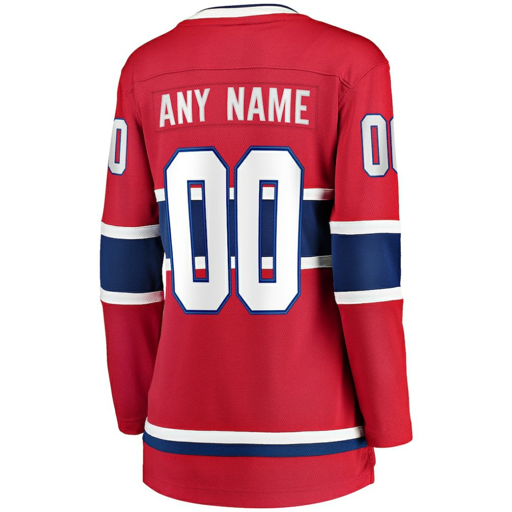 Montreal Canadiens Fanatics Women's Home Breakaway Custom Jersey -  NHL Jerseys