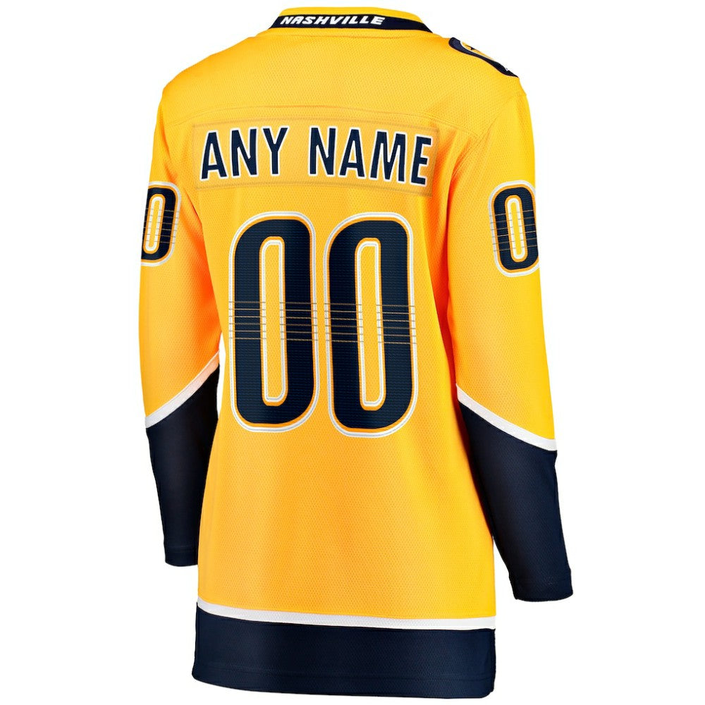 Nashville Predators Fanatics Women's Home Breakaway Custom Jersey -  NHL Jerseys