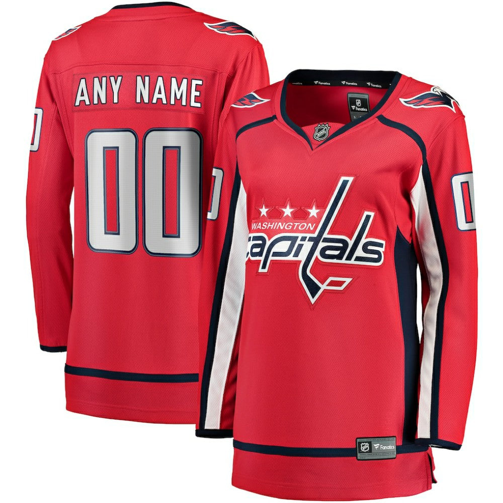 Washington Capitals Fanatics Women's Home Breakaway Custom Jersey -  NHL Jerseys