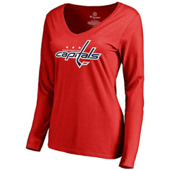 Alexander Ovechkin Washington Capitals Women's Backer V-Neck Long Sleeve T-Shirt -  NHL T-shirts