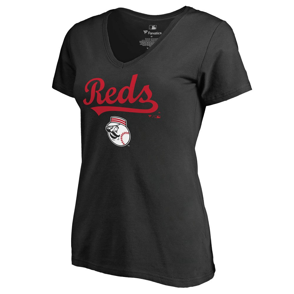 Cincinnati Reds Women's Team Lockup T-Shirt - MLB T-shirts