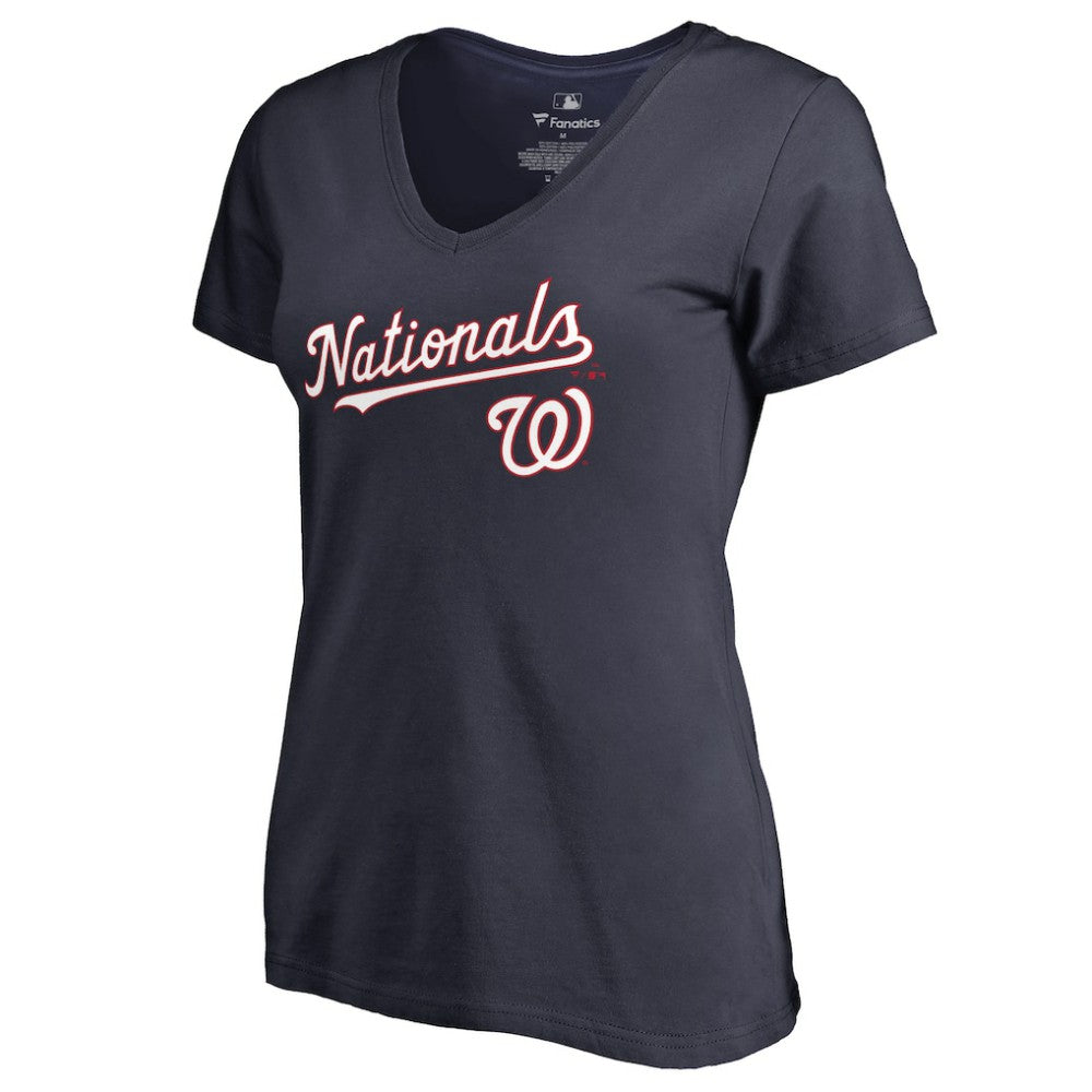 Washington Nationals Women's Team Lockup T-Shirt - MLB T-shirts