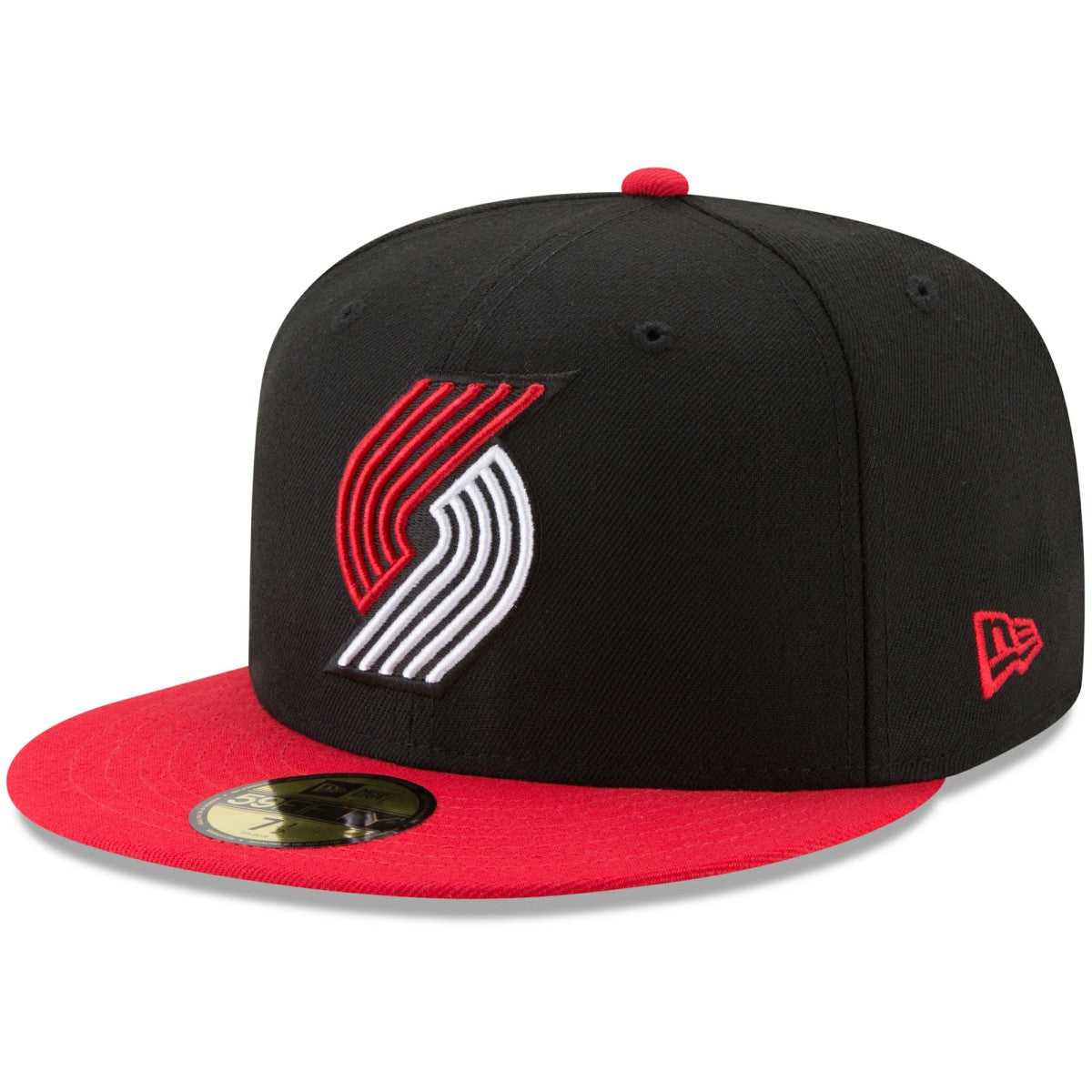 Black/Red Portland Trail Blazers Team Color 2-Tone 59FIFTY Fitted Hat | NBA