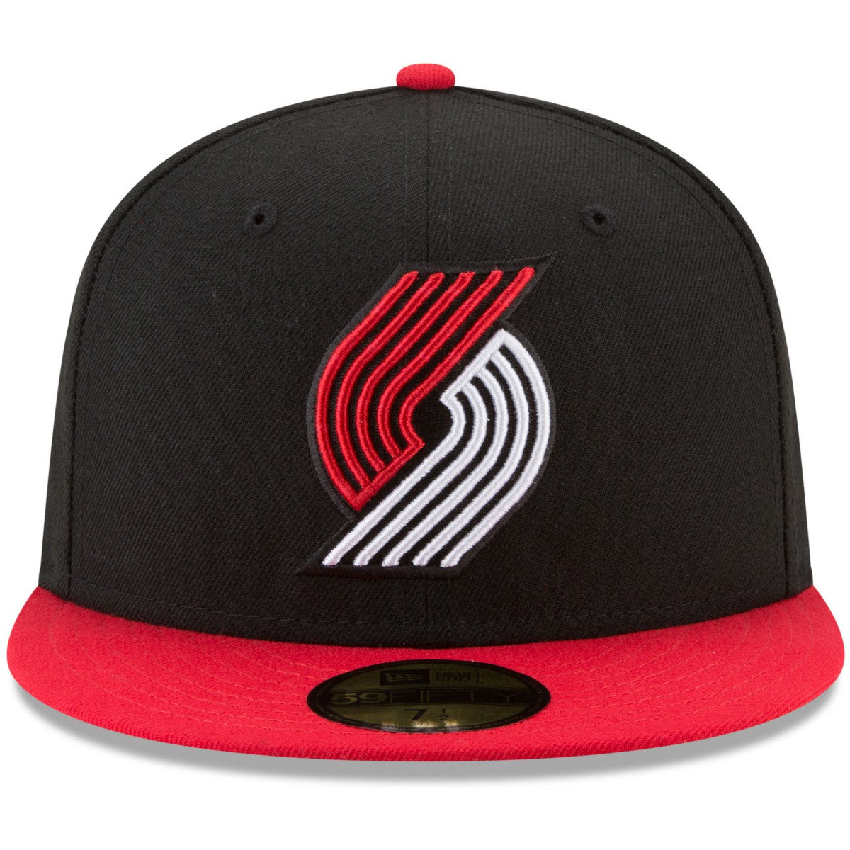 Black/Red Portland Trail Blazers Team Color 2-Tone 59FIFTY Fitted Hat | NBA
