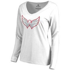 Washington Capitals Women's White Out Long Sleeve T-Shirt -  NHL T-shirts