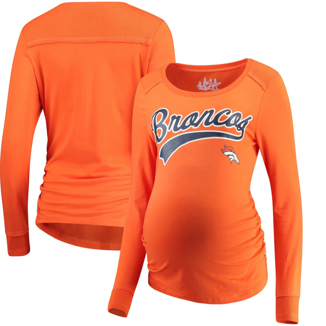 Denver Broncos Touch Women's Maternity Yardline Tri-Blend Top | NFL US