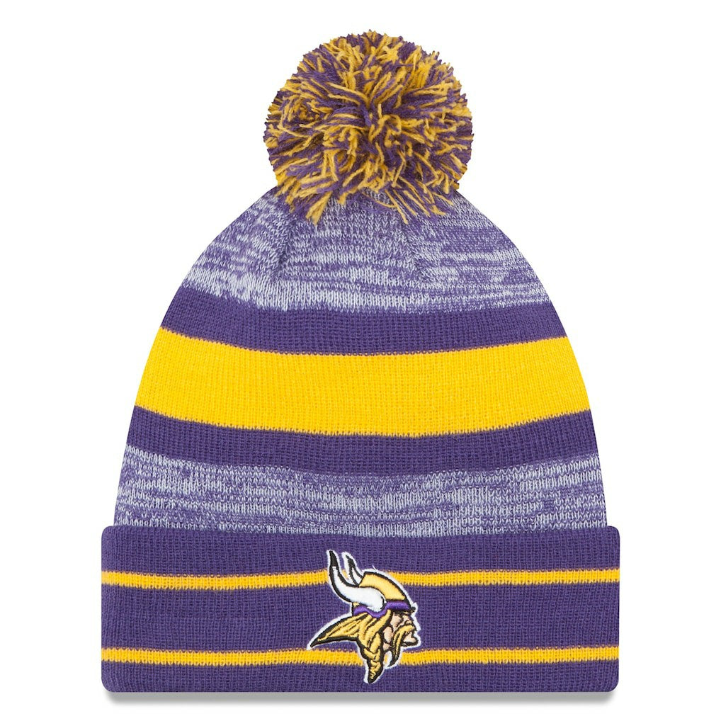 Minnesota Vikings Team Logo Cuffed Knit Hat with Pom | NFL On sale