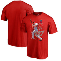 Mike Trout Los Angeles Angels Fade Away T-Shirt - MLB T-shirts