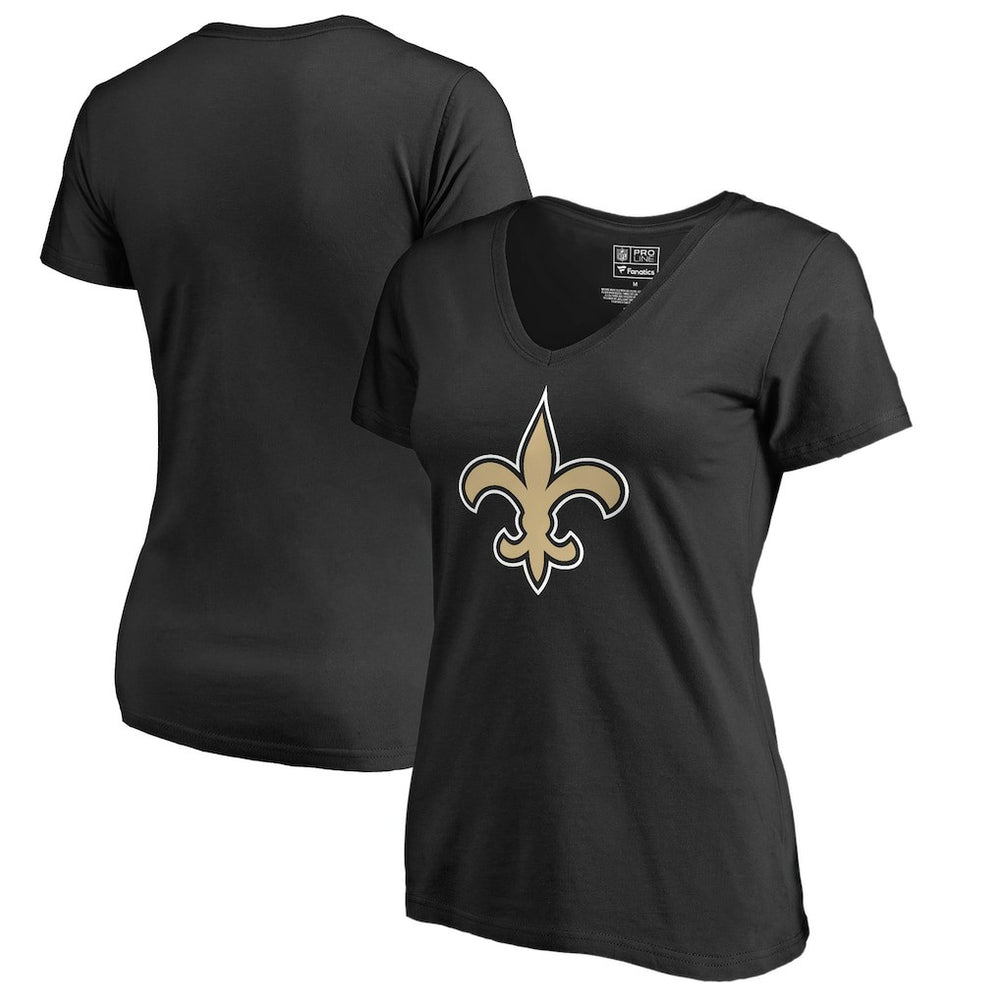 New Orleans Saints Women's Primary Team Logo V-Neck T-Shirt | NFL On sale