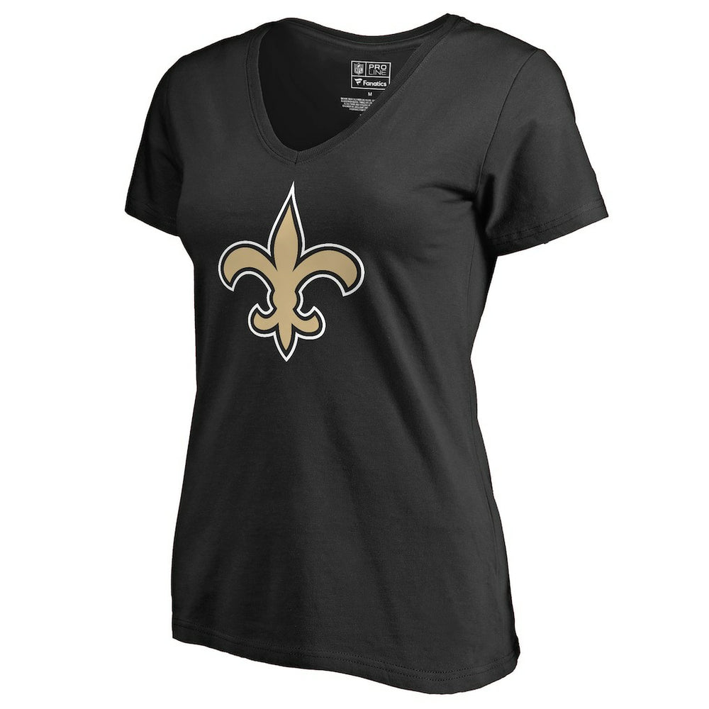 New Orleans Saints Women's Primary Team Logo V-Neck T-Shirt | NFL On sale