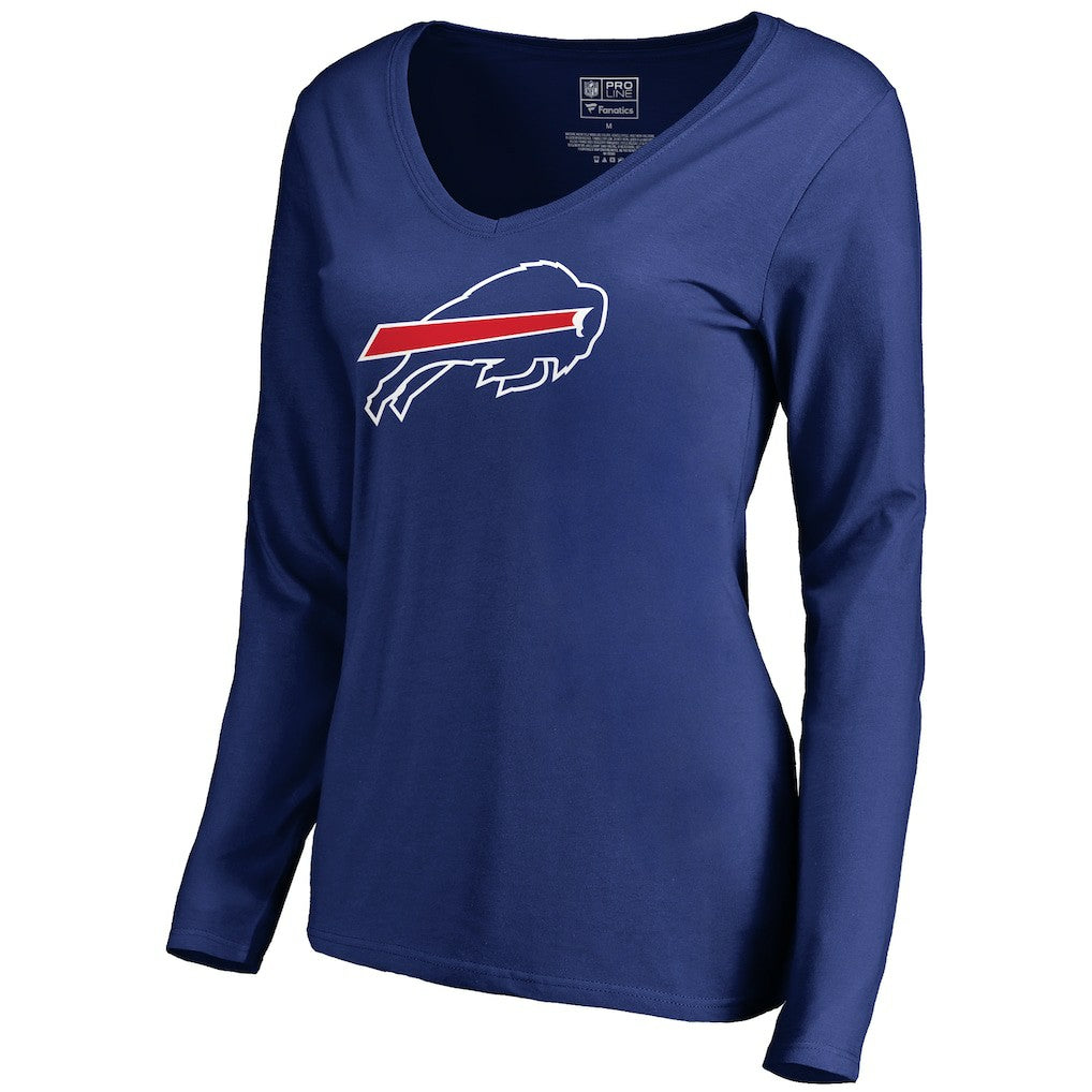Buffalo Bills Women's Primary Logo V-Neck Long-Sleeve T-Shirt | NFL New