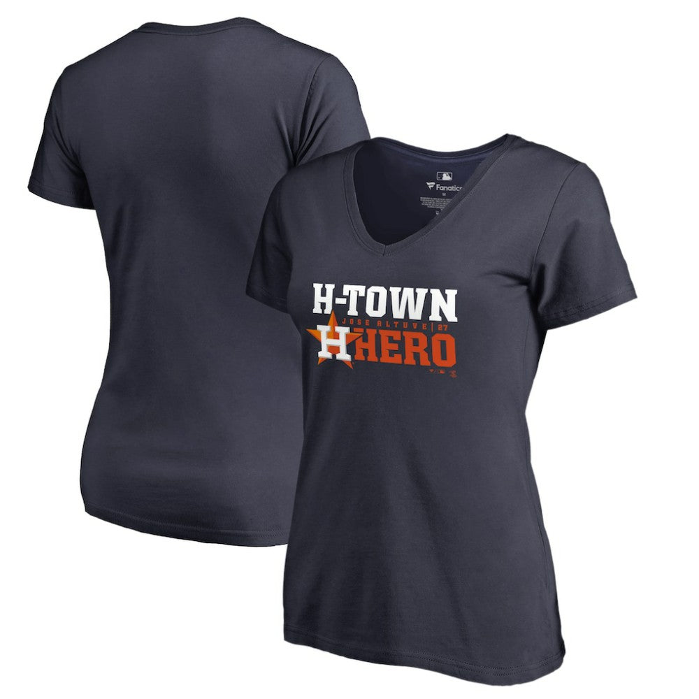 Jose Altuve Houston Astros Women's Player Hometown Collection V-Neck T-Shirt - MLB T-shirts