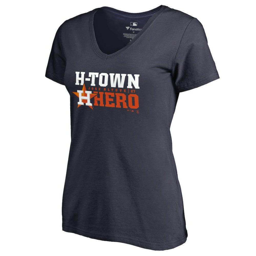 Jose Altuve Houston Astros Women's Player Hometown Collection V-Neck T-Shirt - MLB T-shirts